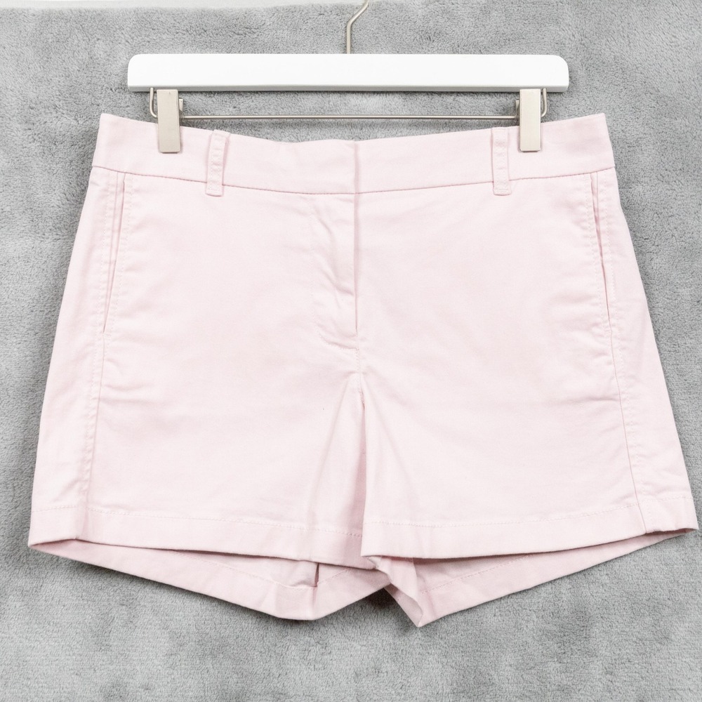 J CREW Chino Stretch Cotton Twill Casual Summer Shorts Pink Sz 6